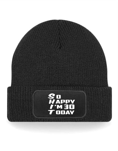 Beanie Hat Funny 30th Birthday Gift For Men & Ladies 30 Year Old Present