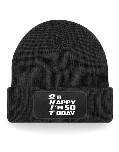 Beanie Hat Funny 50th Birthday Gift For Men & Ladies 50 Year Old Present