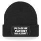 Be Patient I Have Alzheimer's Beanie Hat Mental Health Awareness Men & Ladies