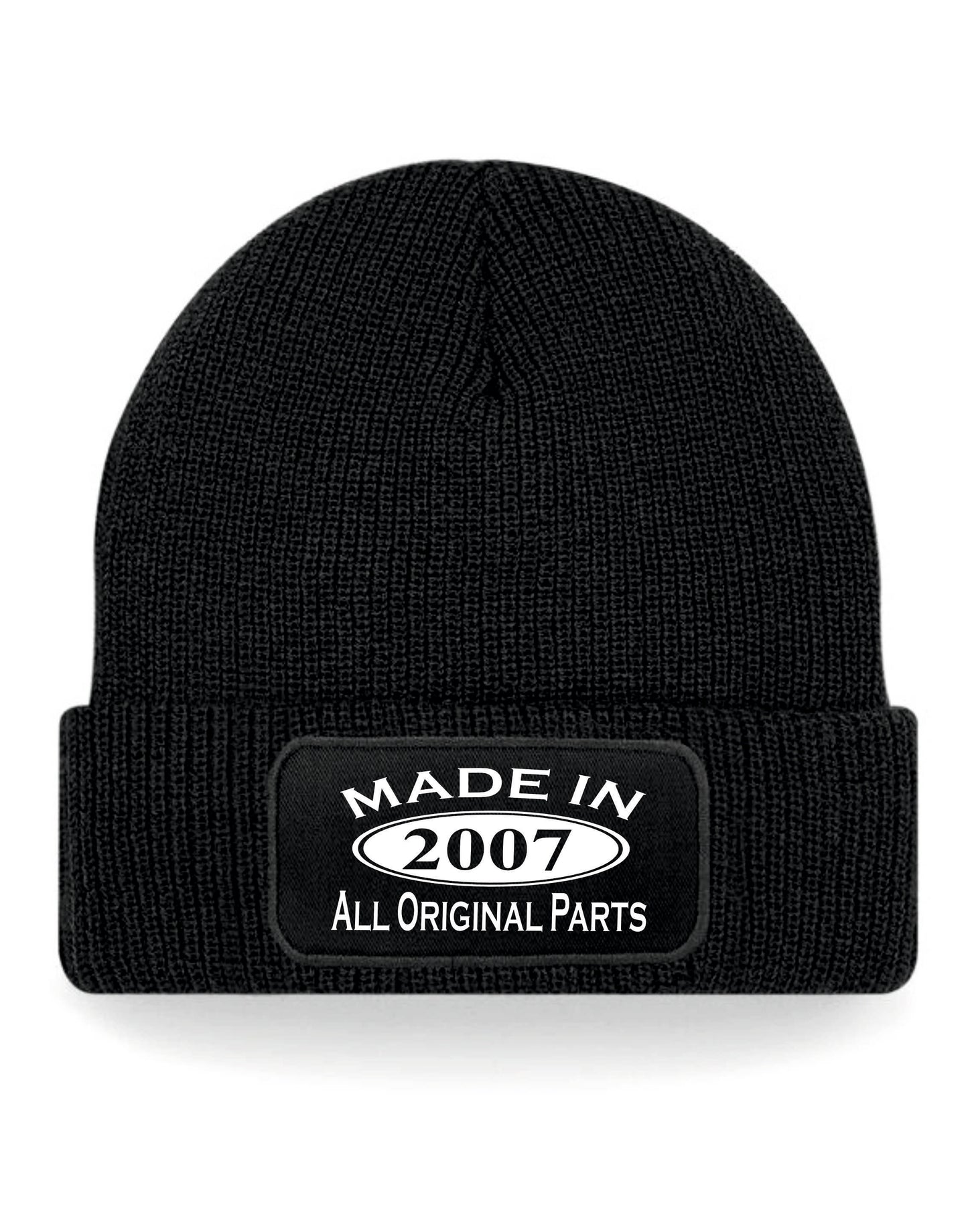 Made In 2007 Beanie Hat 18th Birthday Gift Great For Men & Women