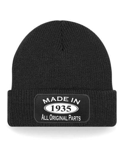 Made In 1935 Beanie Hat 90th Birthday Gift Great For Men & Women