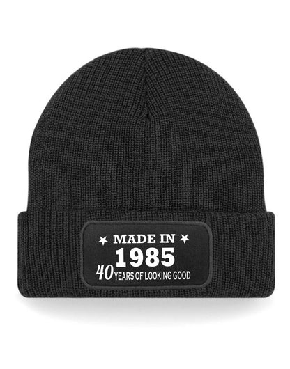 40th Birthday Made In 1985 Beanie Hat Gift for 40 Year Old For Men & Ladies