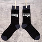 Keep Calm & Walk Saint Bernard Men's Novelty Socks Black Dog Lovers Gift