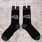 Evolution Of Skateboarding Men's Novelty Socks Black Funny Gift for Men