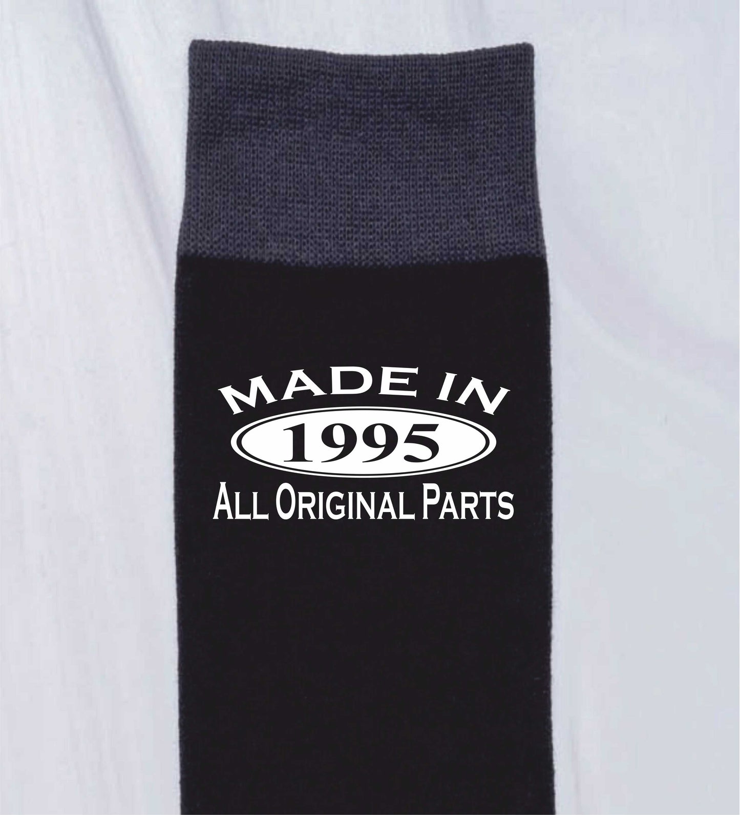 Made in 1995 Mens Socks Black 30th Birthday Gift Great For 30 year Old