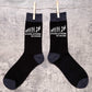 Evolution Of Sky Diving Funny Men's Black Novelty Socks Birthday Gift