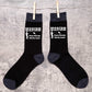 Master Baiter Men's Black Funny Socks Novelty Fishing Angler's Gift