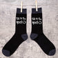 Talk to The Hoof Funny Men's Black Novelty Socks Horse Riding Gift