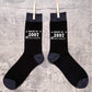18th Birthday Born in 2007 Mens Novelty Socks Black 18 Year Old Gift