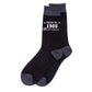 60th Birthday Born in 1965 Mens Novelty Socks Black 60 Year Old Gift
