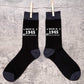 80th Birthday Born in 1945 Mens Novelty Socks Black 80 Year Old Gift