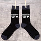 Keep Calm & Walk Border Terrier Men's Novelty Socks Black Dog Lovers Gift