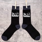 The Rodfather Fishing Funny Men's Black Novelty Socks Fishing Gift