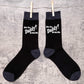 Who's The Daddy New Dad Gift Funny Men's Black Novelty Socks Birthday Gift
