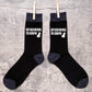 Keep Calm & Walk The Cavapoo Men's Black Novelty Socks Dog Lover Gift