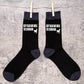 Keep Calm & Walk The Chihuahua Men's Black Novelty Socks Dog Lover Gift