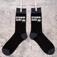 Keep Calm & Walk The English Mastiff Men's Black Novelty Socks Dog Lover Gift