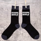 Keep Calm & Walk German Pointer Men's Black Novelty Socks Dog Lover Gift