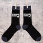 Keep Calm & Walk The Labradoodle Men's Black Novelty Socks Dog Lover Gift