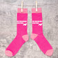 Keep Calm & Walk Sussex Spaniel Ladies Novelty Socks Pink Dog Lovers Gift