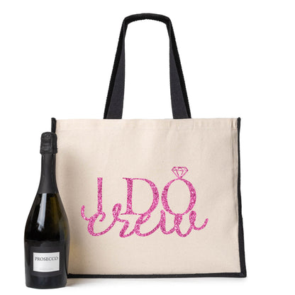 I Do Crew Tote Bag Wedding Bride Hen Party Idea Ladies Canvas Shopper