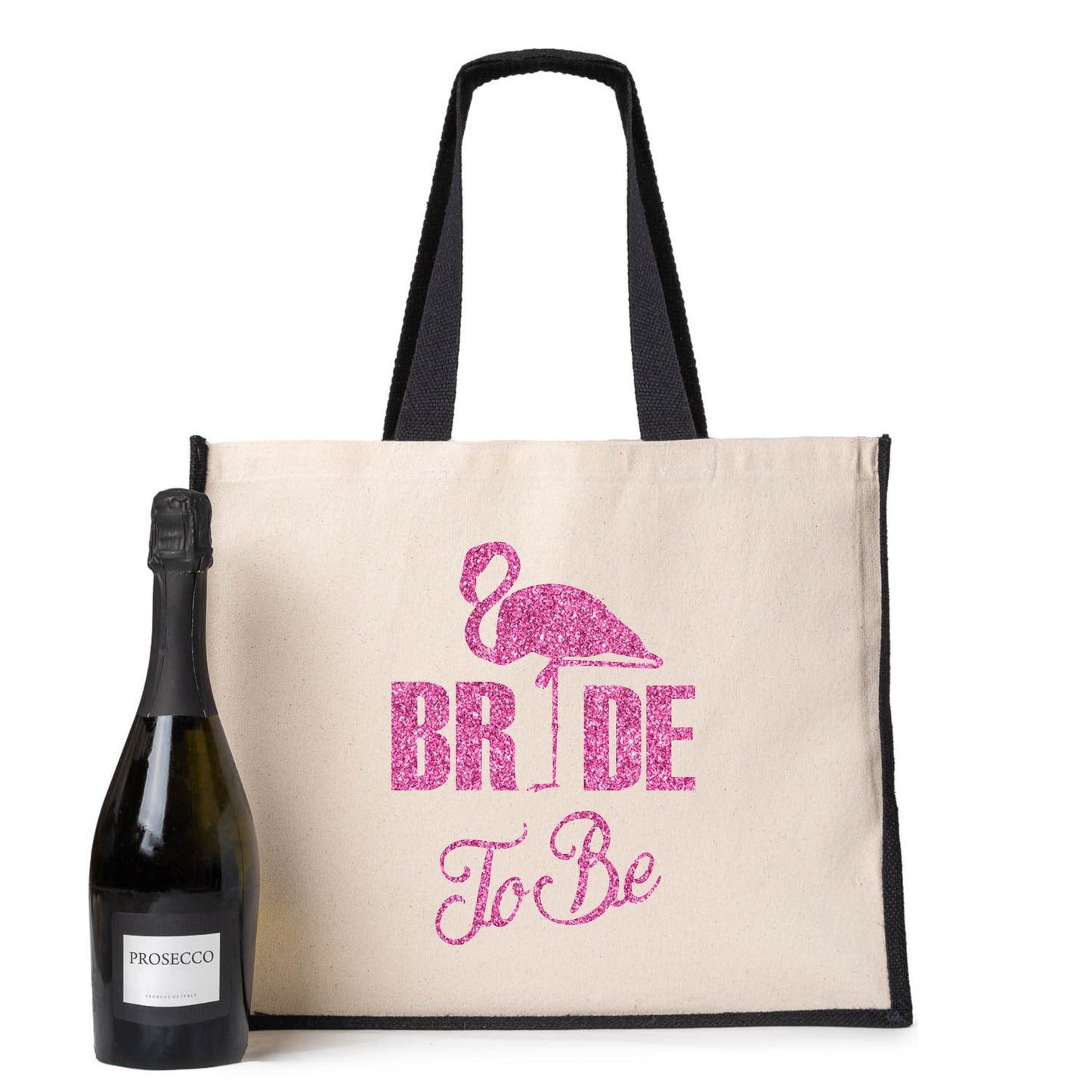 Flamingo Bride To Be Tote Bag Wedding Hen Party Idea Ladies Canvas Shopper
