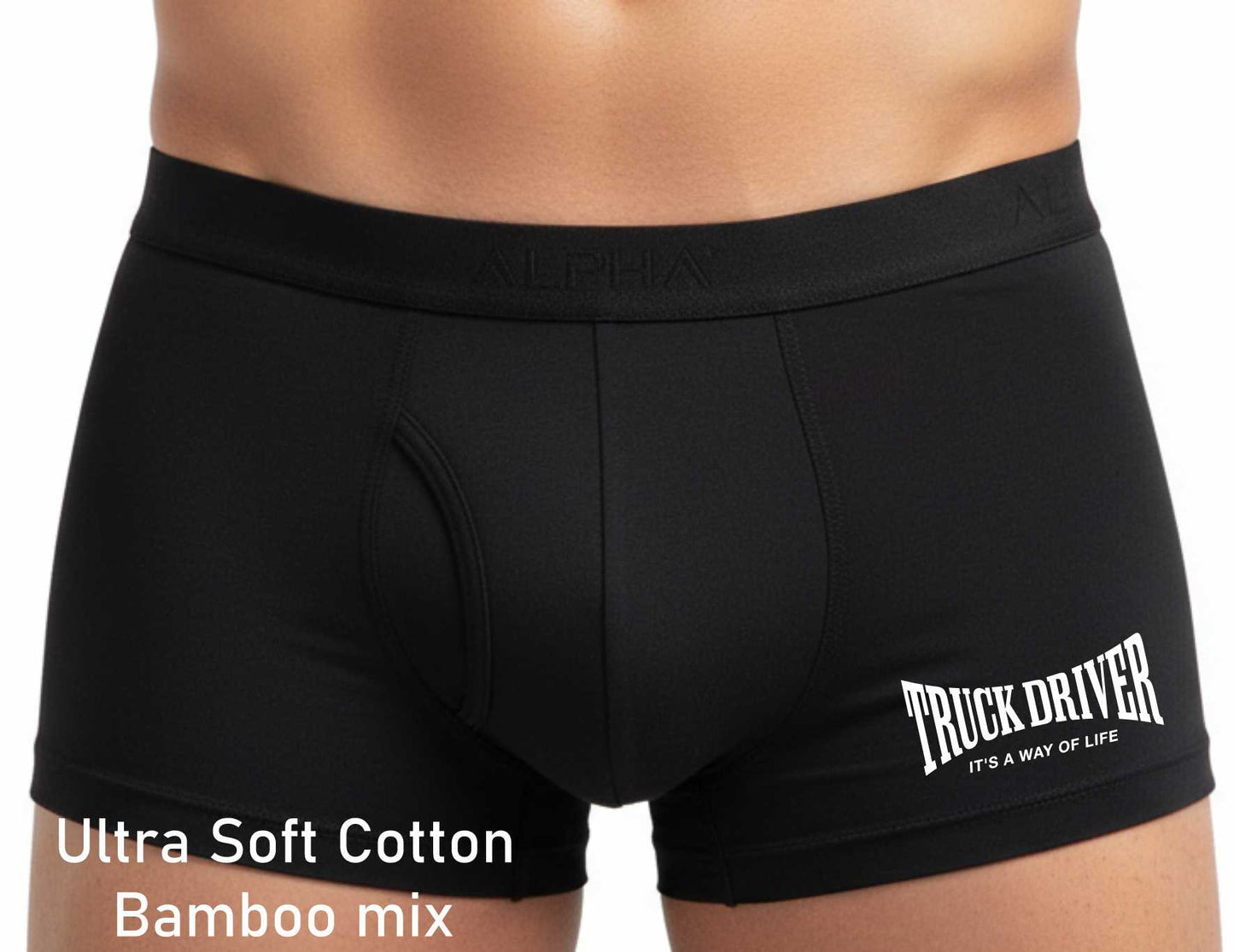 Truck Driver Its A Way Of Life Supersoft Bamboo Boxers HGV Gift