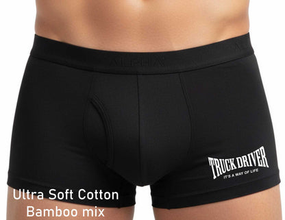 Truck Driver Its A Way Of Life Supersoft Bamboo Boxers HGV Gift