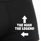 The Man The Legend Bamboo Cotton Boxer Shorts Funny Mens Gift