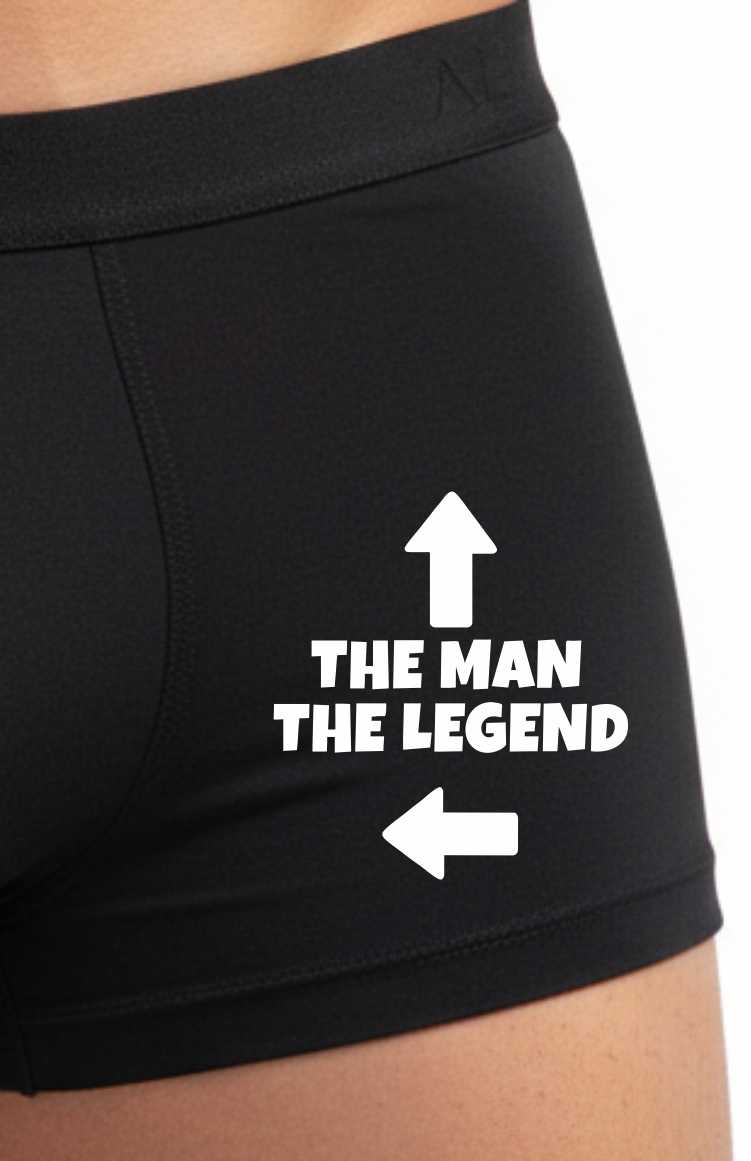 The Man The Legend Bamboo Cotton Boxer Shorts Funny Mens Gift