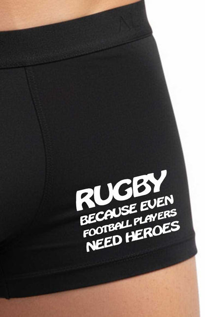 Rugby Because Football Players Need Heroes Bamboo Boxers Gift