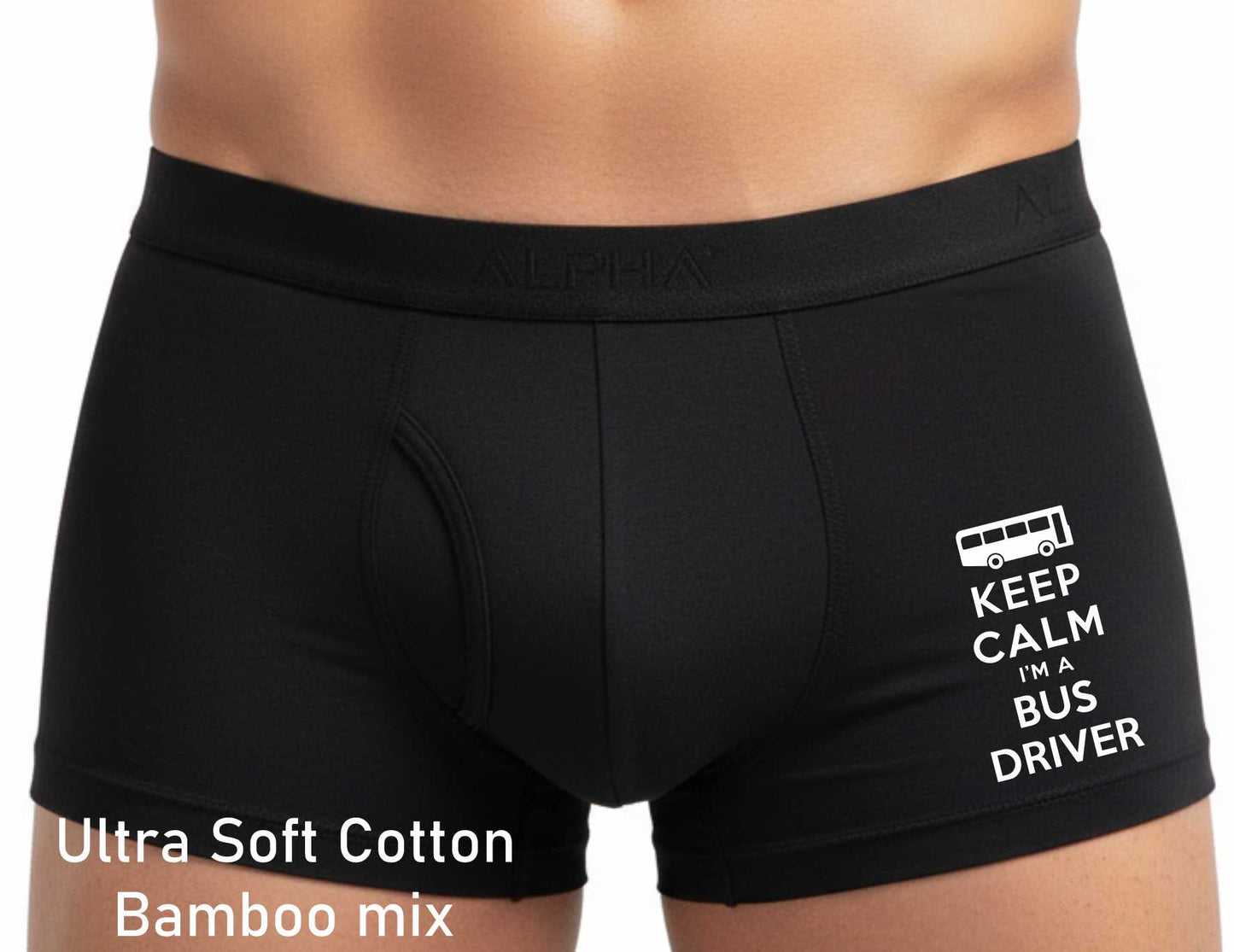 Bamboo Boxers Keep Calm Im A Bus Driver Funny Bus Driver Gift