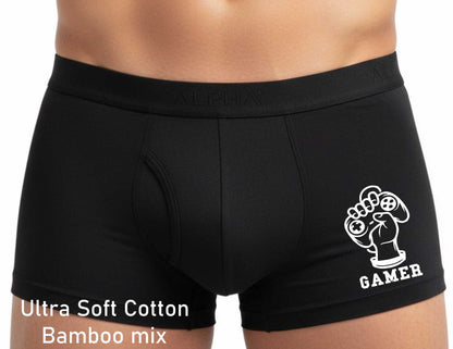 Gamer Supersoft Bamboo Boxer Shorts Funny Gaming Gift For Him