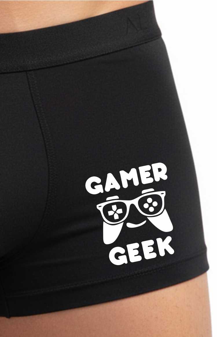 Gamer Geek Supersoft Bamboo Boxer Shorts Funny Gaming Gift For Him