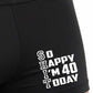 So Happy I'm 40 Today Bamboo Boxer Shorts Funny 40th Birthday Gift