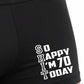 70th Birthday So Happy I'm 70 Today Bamboo Boxer Shorts Funny Gift
