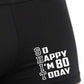 80th Birthday So Happy I'm 80 Today Bamboo Boxer Shorts Funny Gift