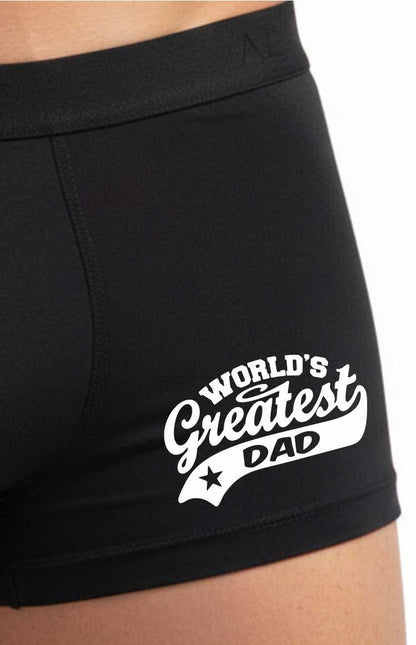 Funny Dad Gift Worlds Greatest Dad Bamboo Boxer Shorts