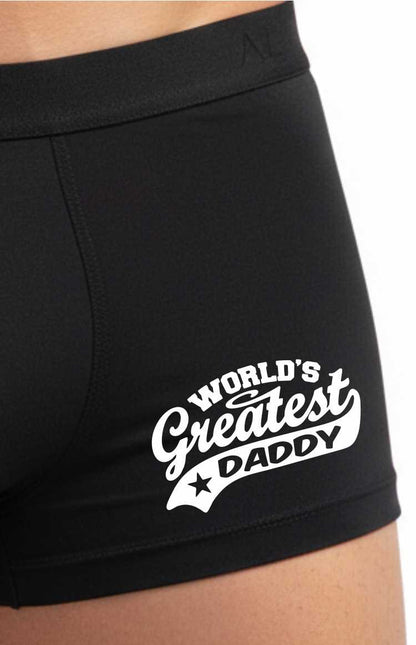Funny Daddy  Gift Worlds Greatest Daddy Bamboo Boxer Shorts