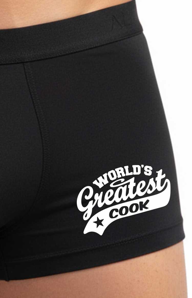 Funny Cook Gift For Him Greatest Cooking Bamboo Boxer Shorts