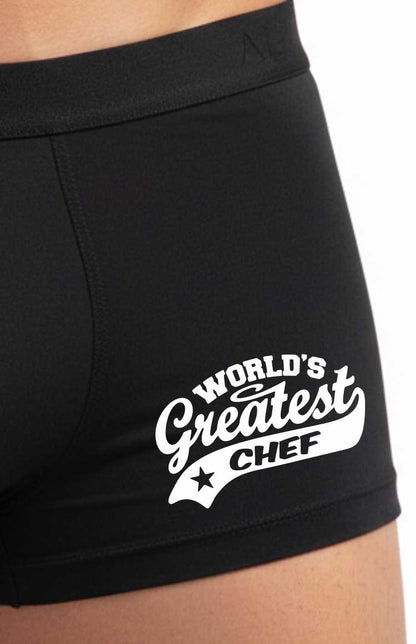 Funny Chef Gift For Him Greatest Chef Bamboo Boxer Shorts