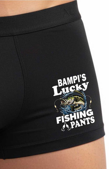 Bampi's Lucky Fishing Bamboo Boxers Funny Fishing Angler Gift For Him