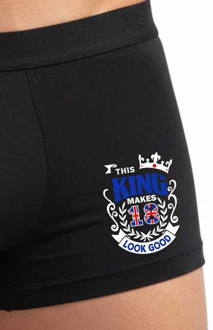 18th Birthday Gift King Makes 18 Look Good Supersoft Bamboo Boxers