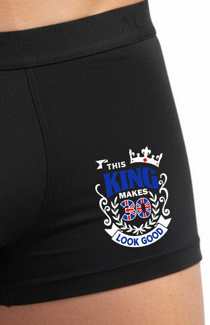30th Birthday Gift King Makes 30 Look Good Supersoft Bamboo Boxers