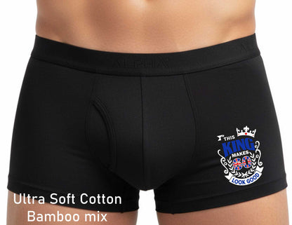 60th Birthday Gift King Makes 60 Look Good Supersoft Bamboo Boxers