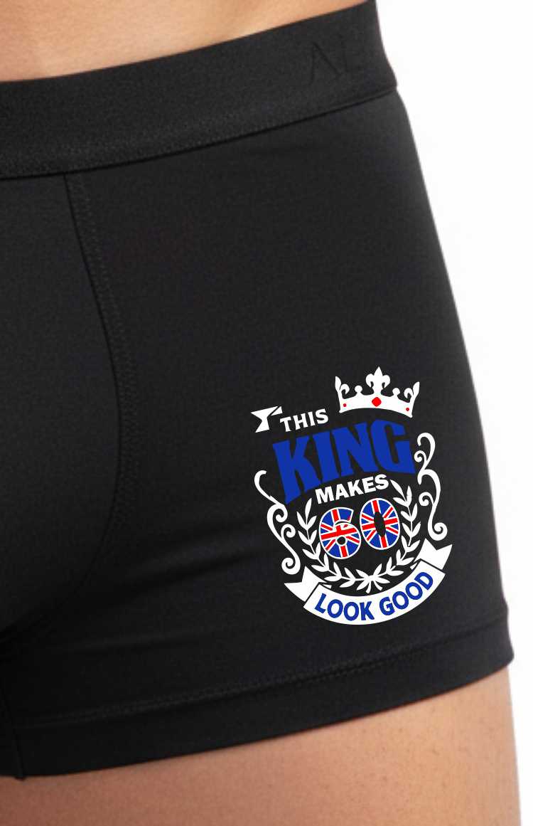 60th Birthday Gift King Makes 60 Look Good Supersoft Bamboo Boxers
