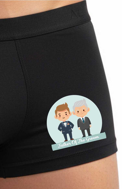 Father Of Groom Supersoft Bamboo Boxer Shorts Funny Wedding Party Gift