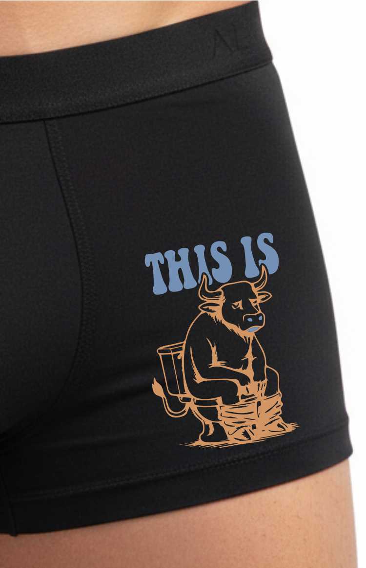 This Is S**t Supersoft Bamboo Boxer Shorts Funny Birthday Gift For Him