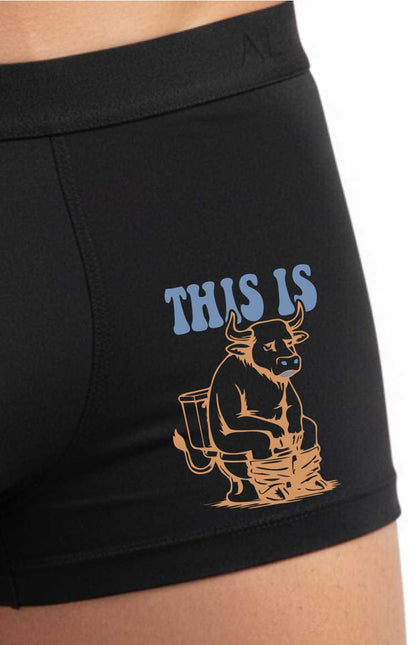 This Is S**t Supersoft Bamboo Boxer Shorts Funny Birthday Gift For Him