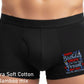 Happy Birthday Daddy Best Present Bamboo Boxer Shorts Funny Gift